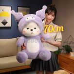 Голяма плюшена играчка Hello Kitty Kuromi Melody, Голямо плюшено Мече