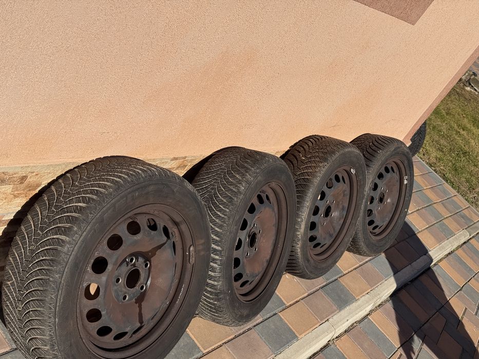 Set roti otel cu cauciucuri de iarna 5x112 dot 2024 noi/205/55 r16