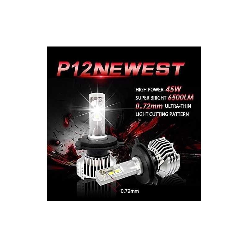 LED система P12 D2S 12V 6500LM 45W за къси и дълги за цялостна подмяна