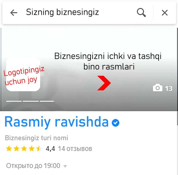 Biznesingizni Yandex, Google kartalariga qo'shing