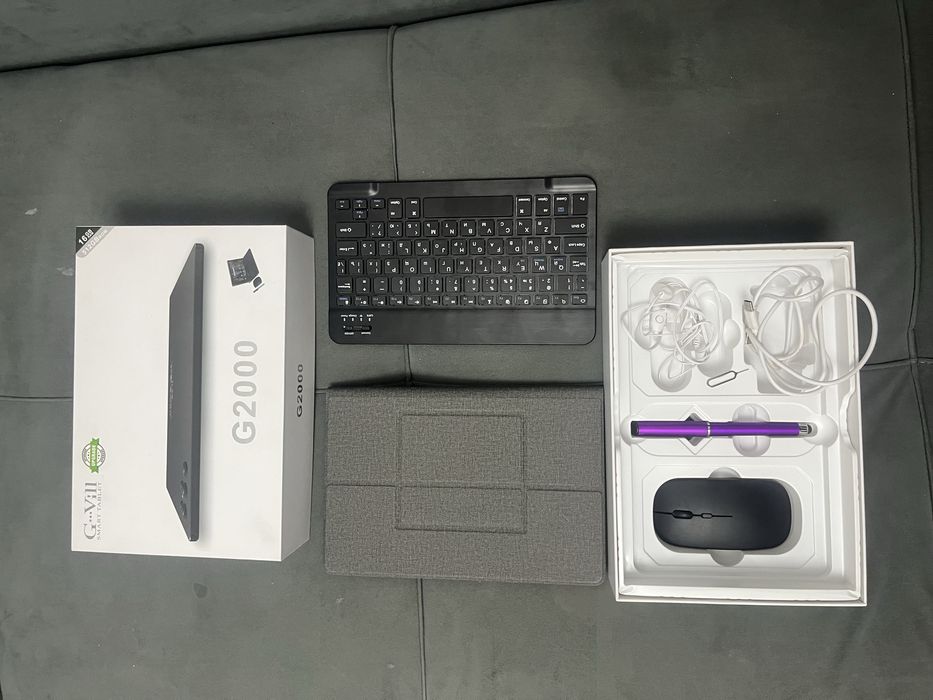 G2000 Планшет 10.1 — Клавиатура, Мышь, Чехол, Стилус