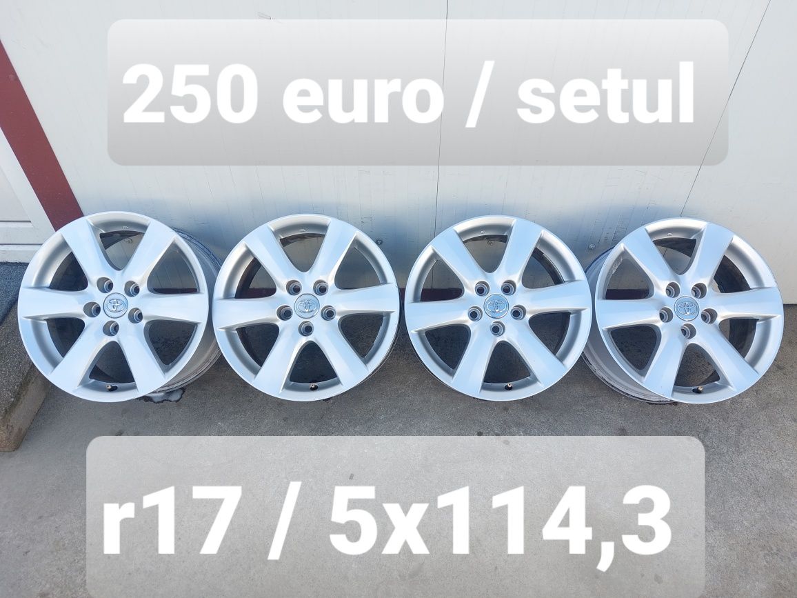Jante aluminiu r17 / originale TOYOTA / 5x114,3