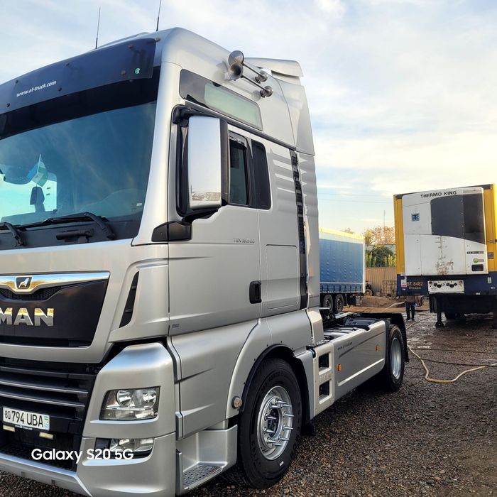 Тгяч MAN 500 тгх длинная рама реф Thermo king 300 
Прицеп реф Schmitz