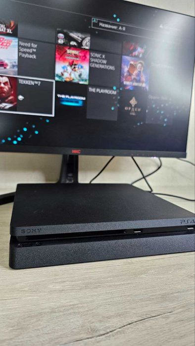 Продаётся PlayStation 4 Slim (прошивка 9.0) — полностью готовая к игре