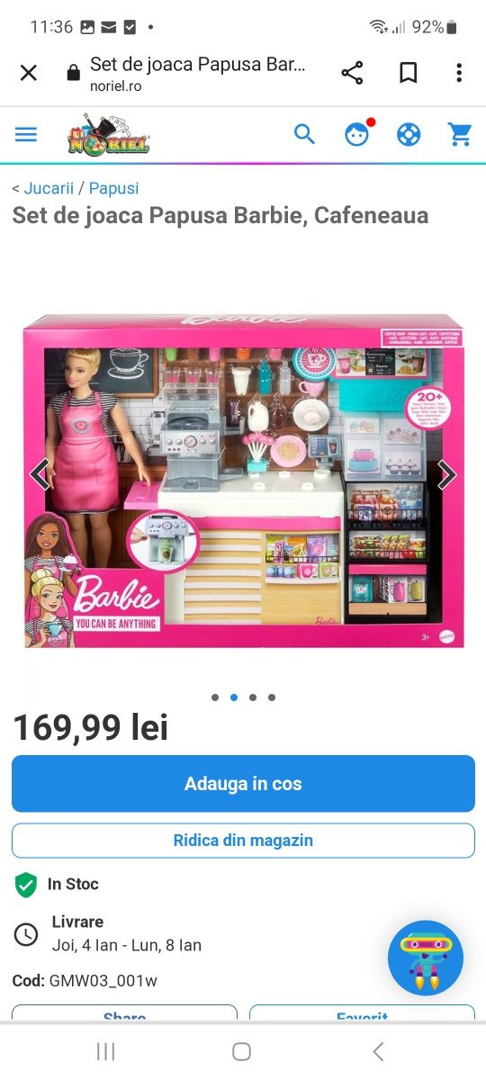 Set Cafenea Barbie