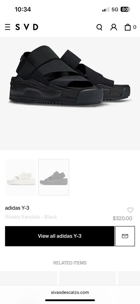 Y-3 сандали
