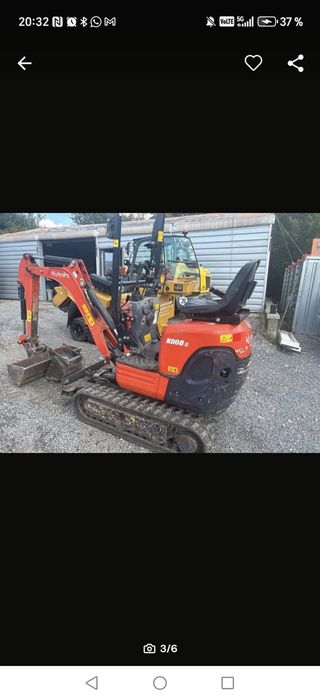 Miniexcavator kubota an 2017 1320 ore