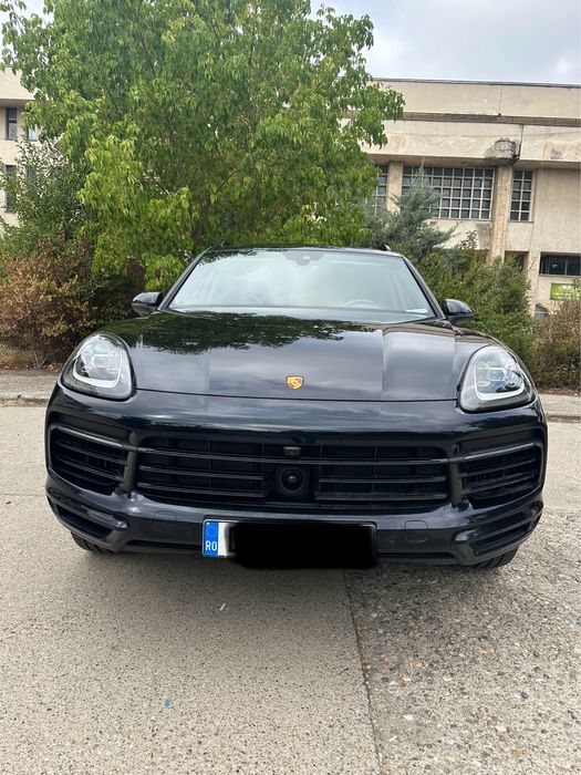 Porsche Cayenne ehybrid 2022, 40000 km, albastru exterior si piele gri