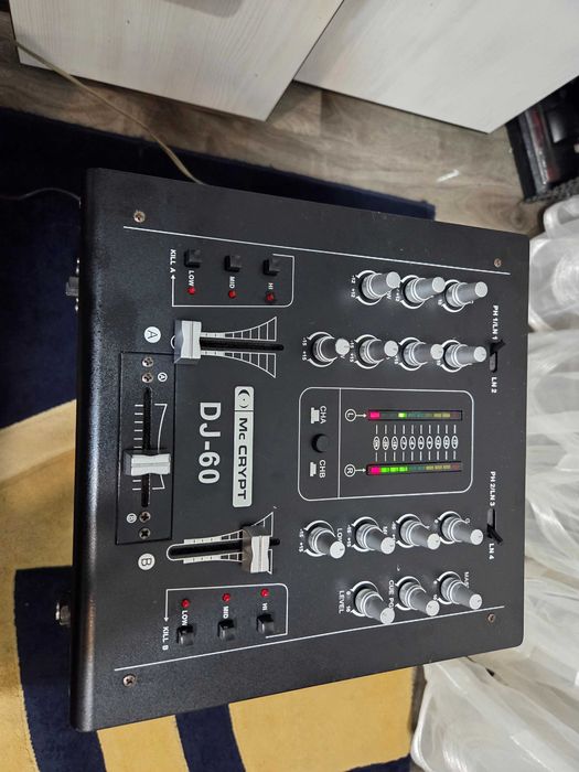Mixer Audio MC Crypt DJ-60 Preamplificator Audio Pentru Statie