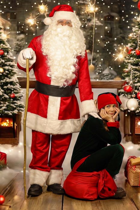 Moș Crăciun și spiriduș