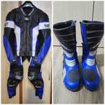 Costum moto + cizme BERIK (170-175 cm) 70-75 kg