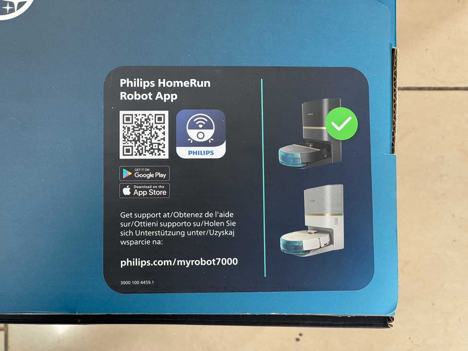 Робот за сухо и мокро почистване Philips  HomeRun 7000 Series Aqua