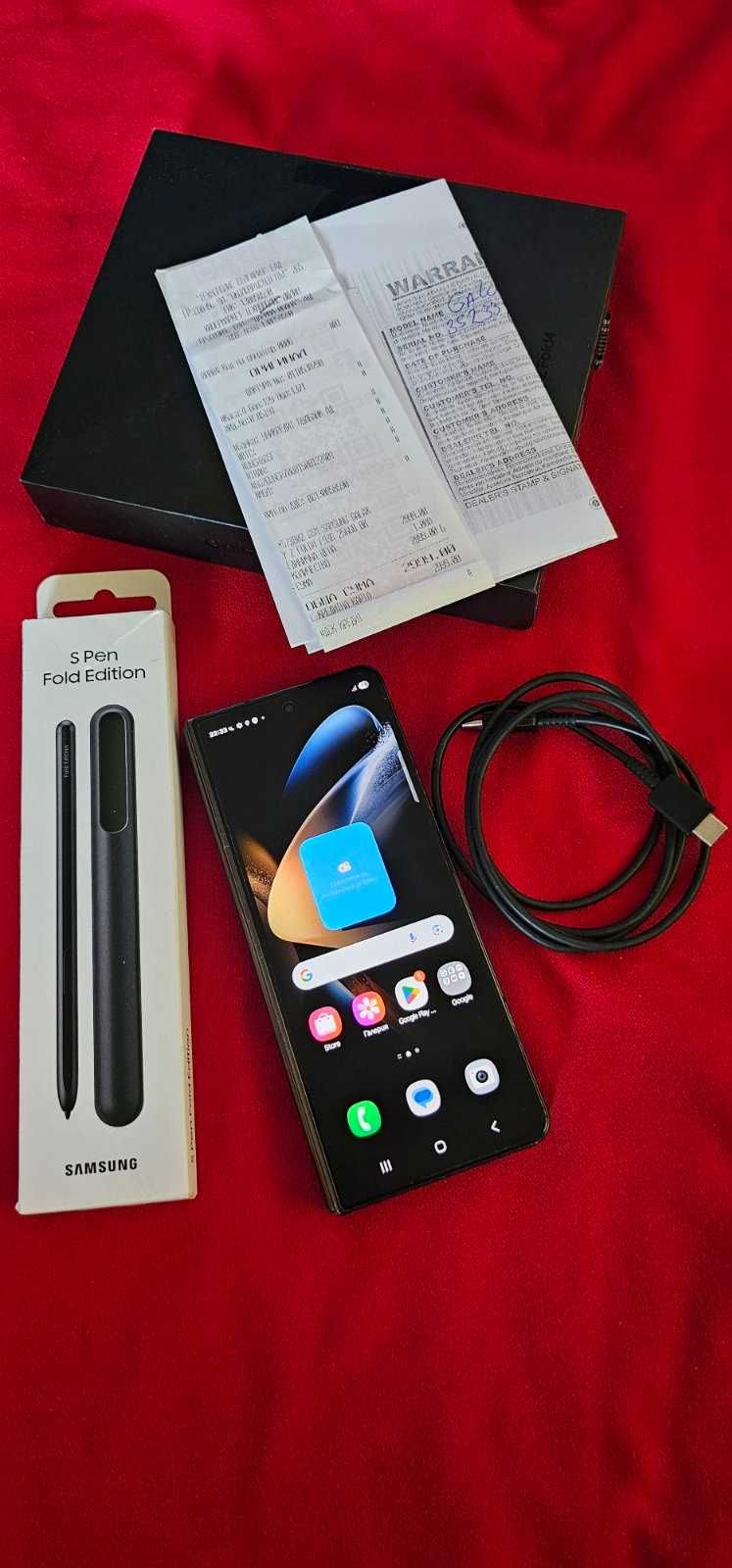 Samsung Galaxy Z Fold4 12GB-256GB Phantom Black ПЪЛЕН КОМПЛЕКТ!-НОВ!