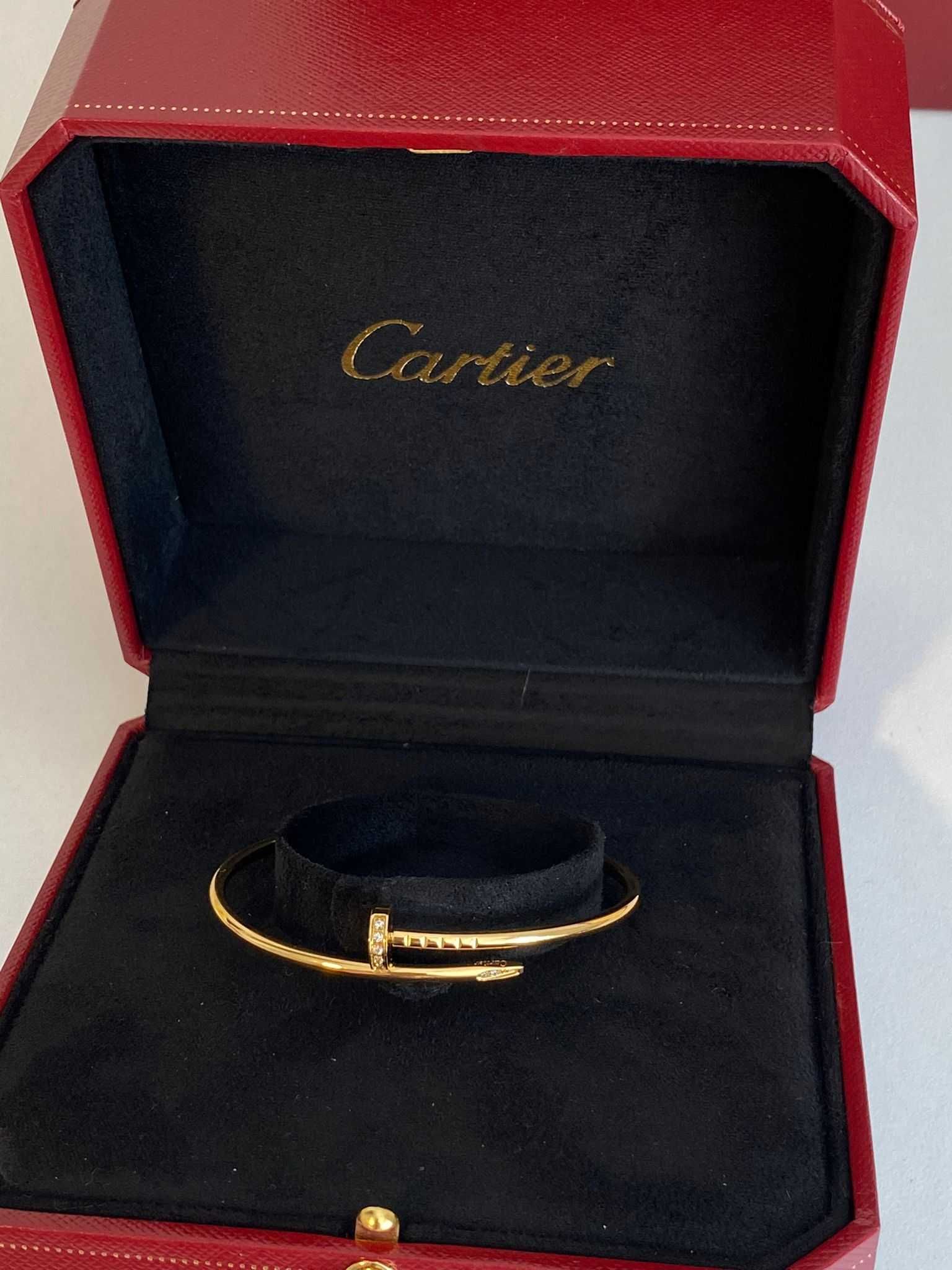 Brățară Cartier Juste un Clou Small 15 Gold 24K diamond cu cutie