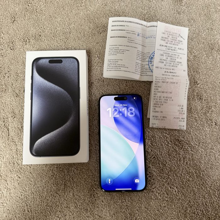 iPhone 15 Pro, 256 GB, Blue Titanium