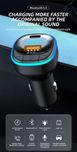 Автомобилен Bluetooth FM трансмитер C33 с LED цветна светлина