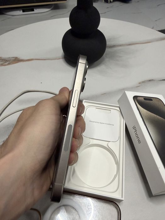 Iphone 15 Pro 256gb Natural Titanium full box 10/10