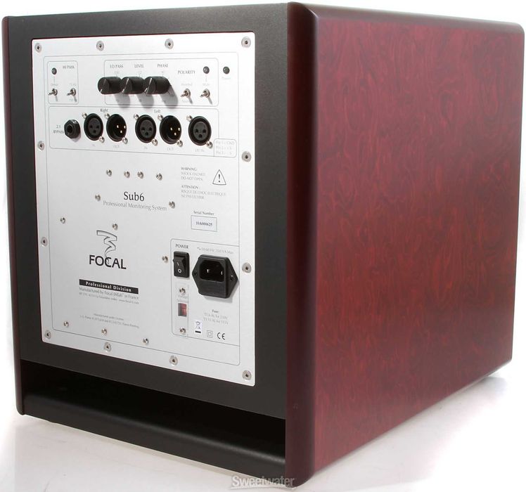 Subwoofer Focal Sub6 Red Burr Ash