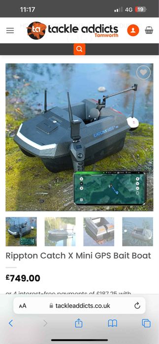 Rippton catchx mini gps vaporas pentru momeala!