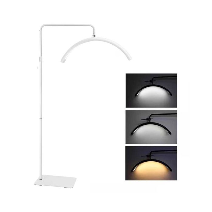 Lampa Semiluna LED Make-Up Gene Manichiura Studio Tatuaje Neagra /Alba