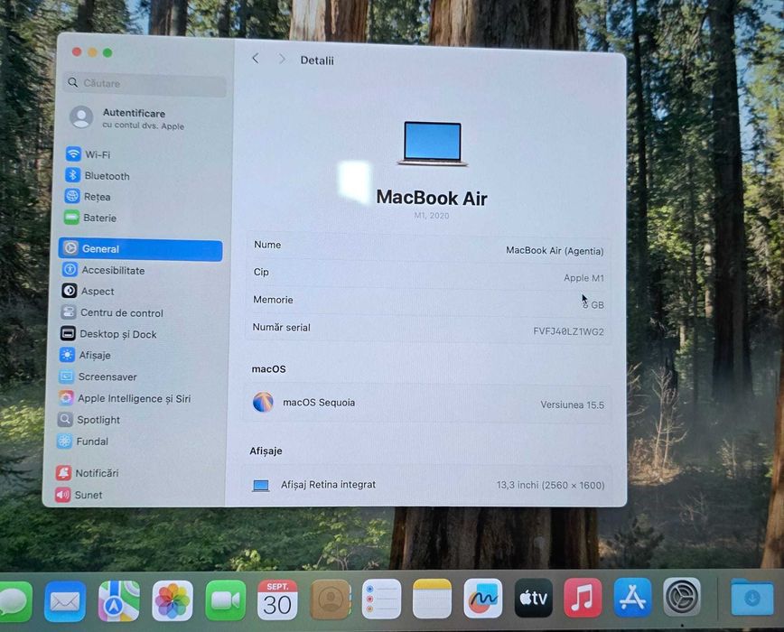 MacBook Air (M1, 2020)  Garantie 2 ani b33053 (ag15)