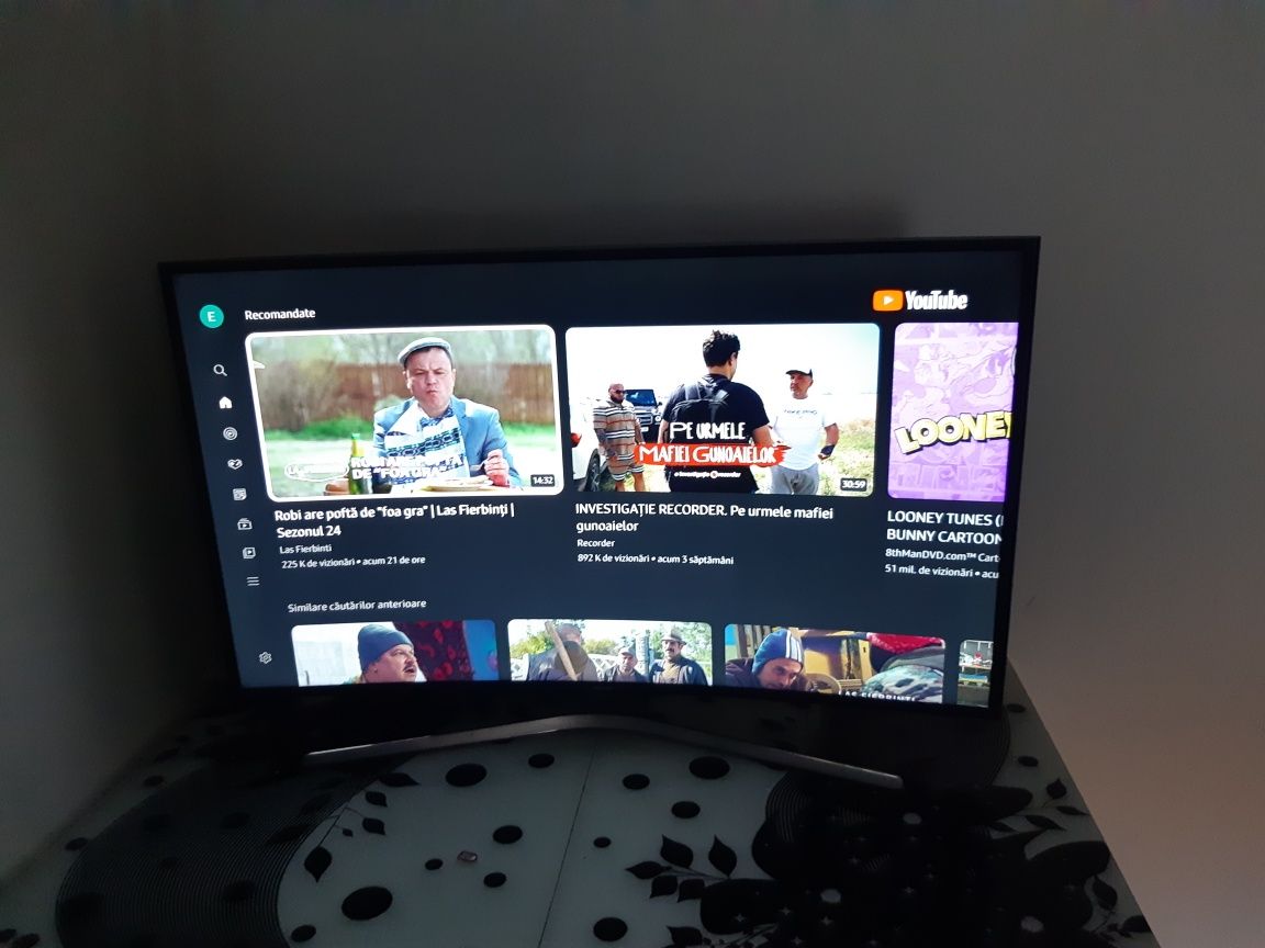 Plasmă tv curved samsung seria 6 model UE49KU6179 stare perfectă