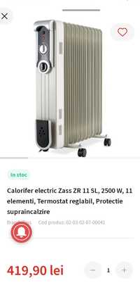 Vand calorifer electric Zass