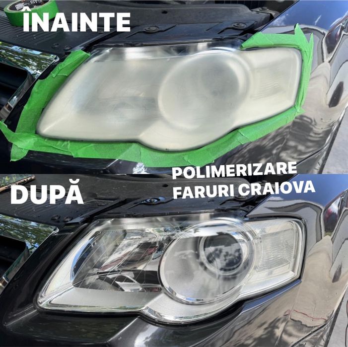 Polish faruri / Polimerizare / Restaurare / Lustruire faruri - triple