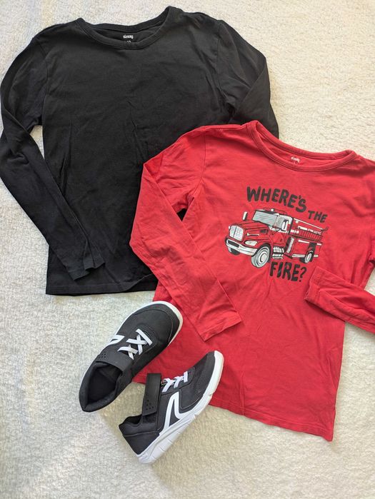 Лот дрехи, маратонки и ботуши за момче