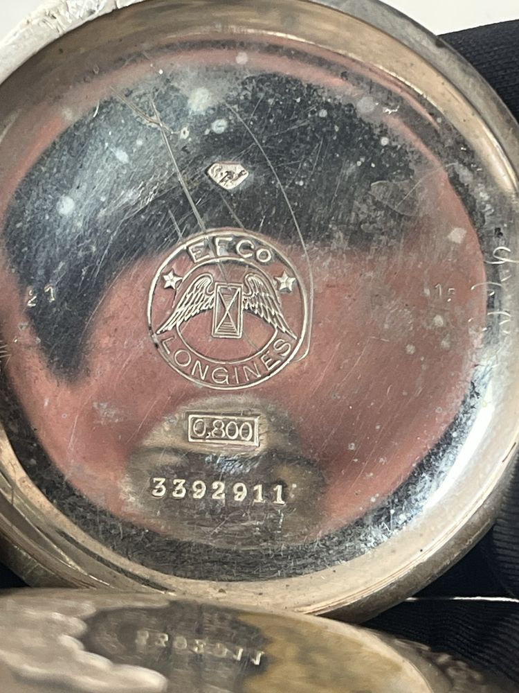 Джобен часовник Longines 1916-1917г. – сребро 0.800