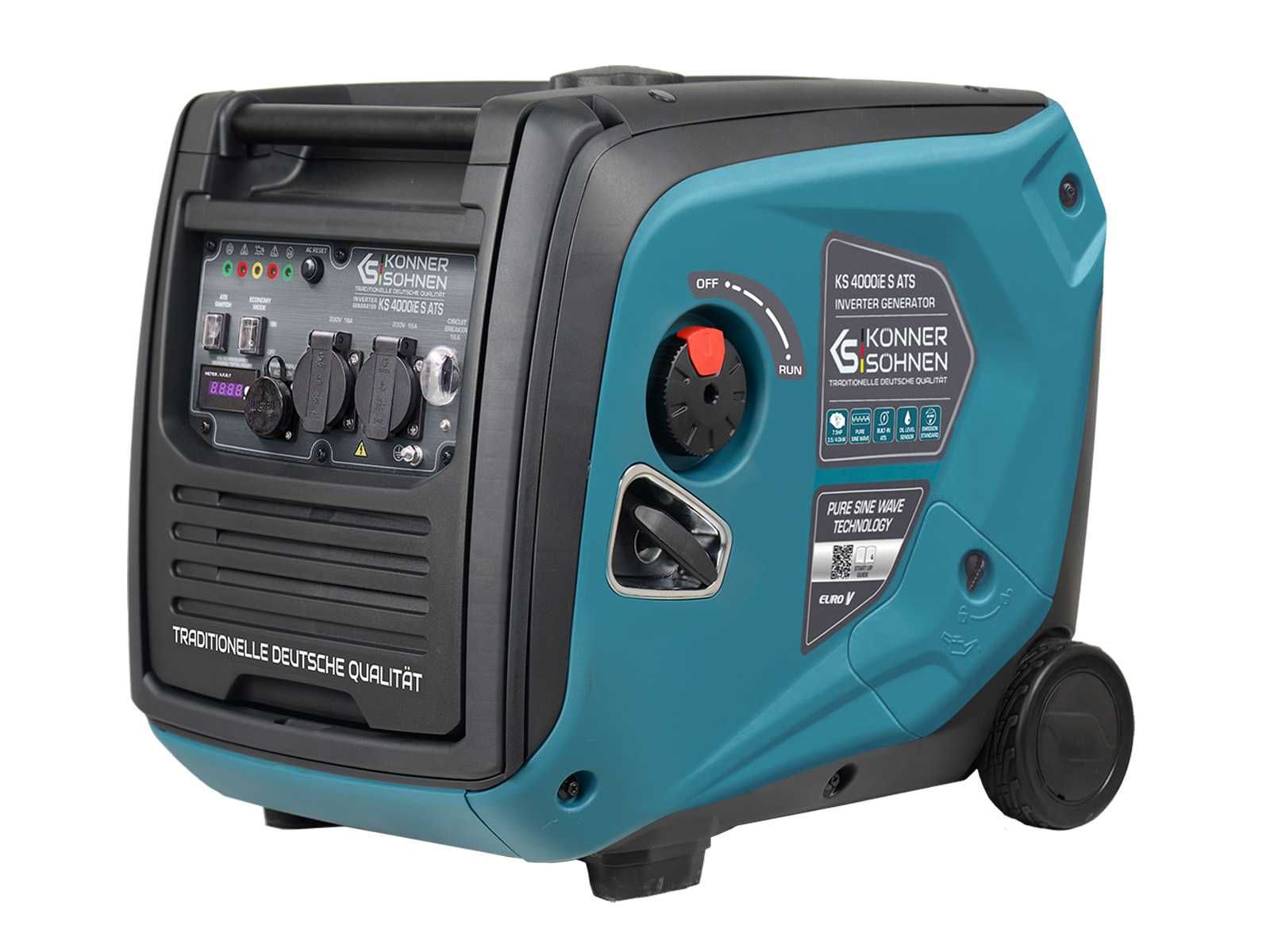 Generator curent pe benzina cu invertor 4.5kW Konner KS 4000iE S ATS