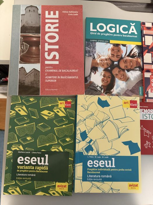 Carti De Pregatire Pentru Bacalaureat, romana, ietorie, logica, socio