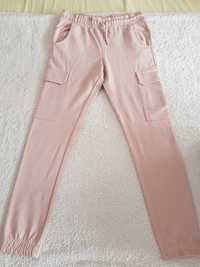 Pantalon trening roz cu buzunare laterale 152 (organic cotton)