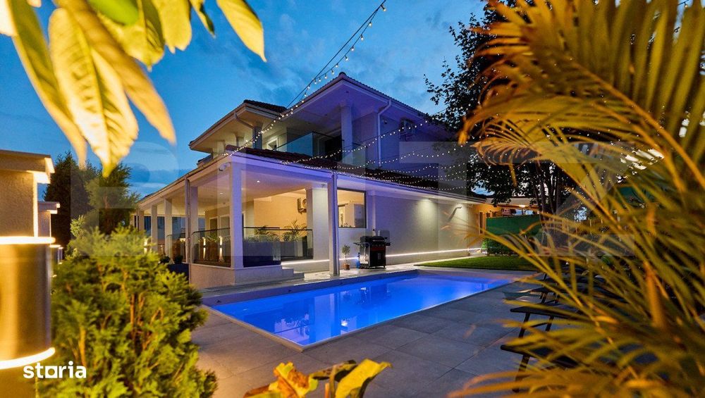 Casa lux 5 camere, 280 mp utili, piscina, Bucium