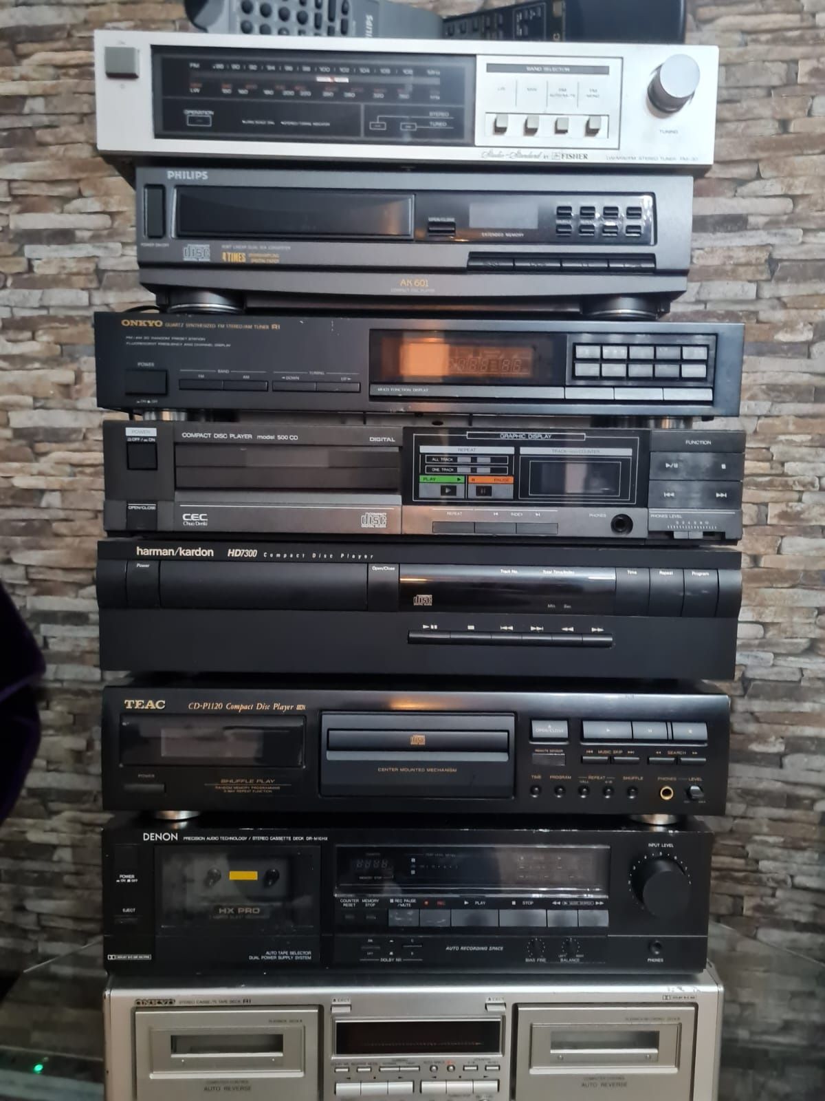 Vând CD-player, Tuner,Deck uri, Amplificatoare etc