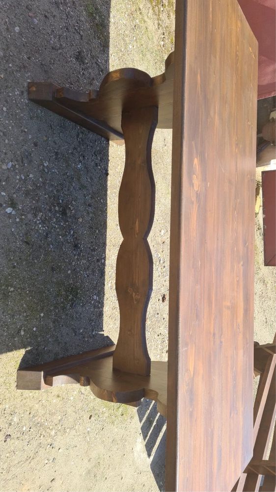 Masa cu banci din lemn pentru terasa/gradina