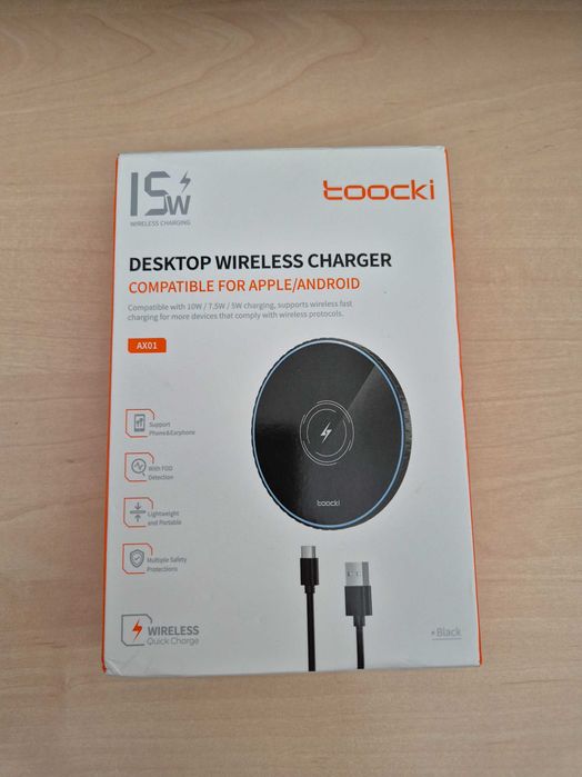 Ново безжично зарядно за телефон 15 вата