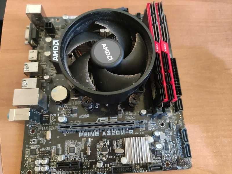 Kit  ASUS Prime A320m r + 16GB Ram G Skill+procesor Ryzen5 1600