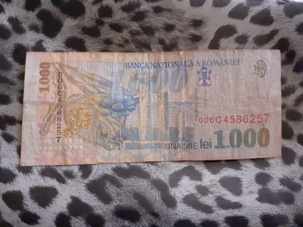 Bancnotă 1000 lei – Mihai Eminescu (1998) – de colecție