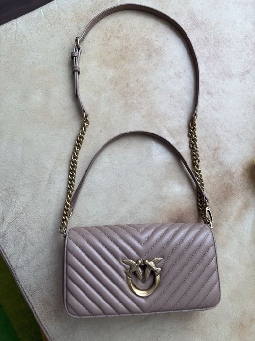 Чанта Pinko Love click baguette mini