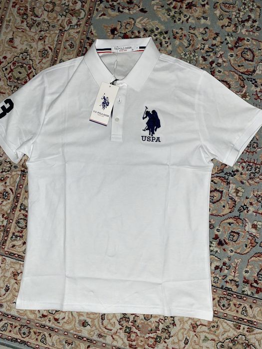Тениска Polo USPA(белая) Л размер