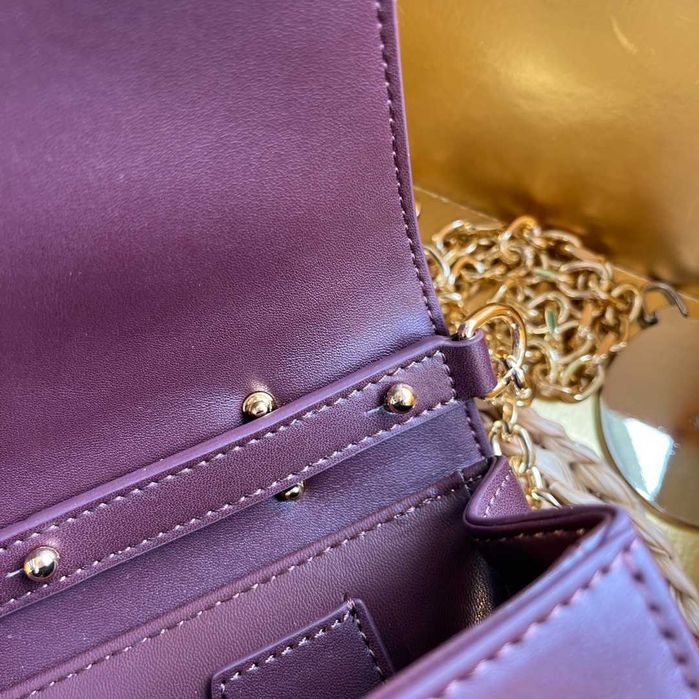 Geanta Dolce Gabbana Girls Mini 18 bordo cm, Premium