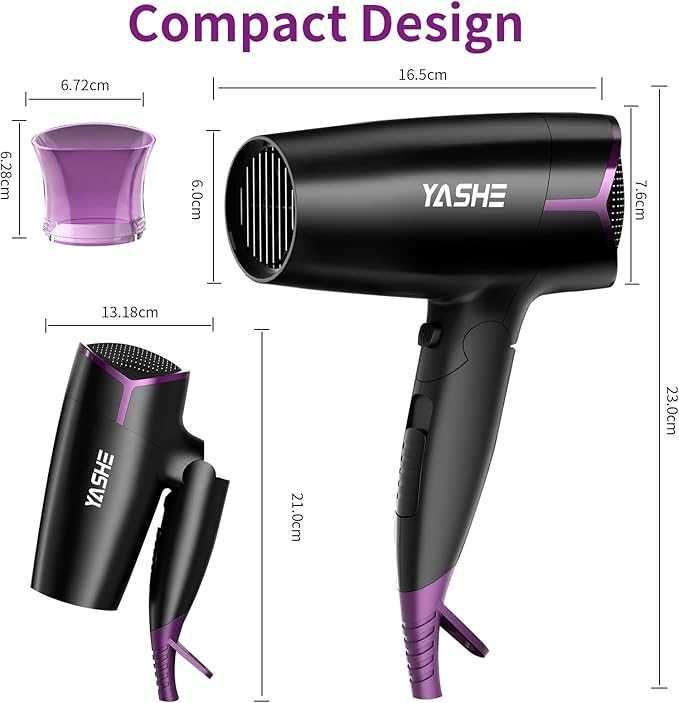 Сгъваем сешоар Yashe 1700W , компактен, за път