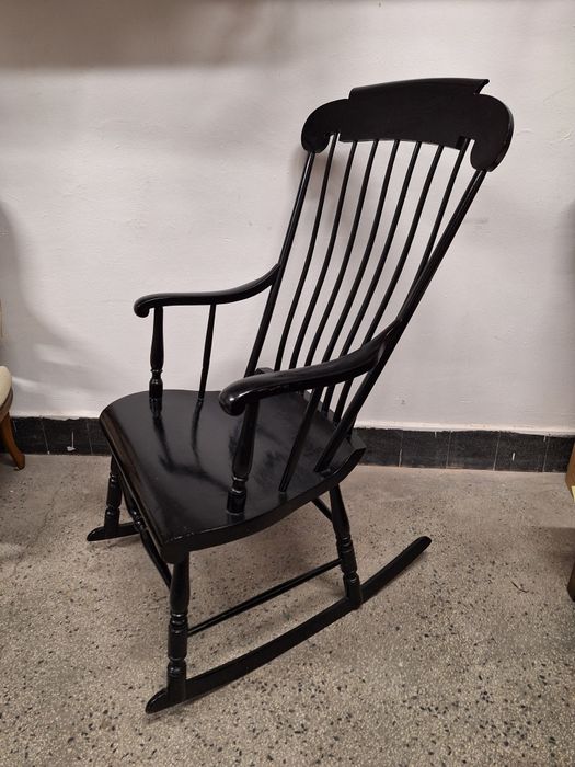 Античен Американски люлеещ стол Boston Rocker