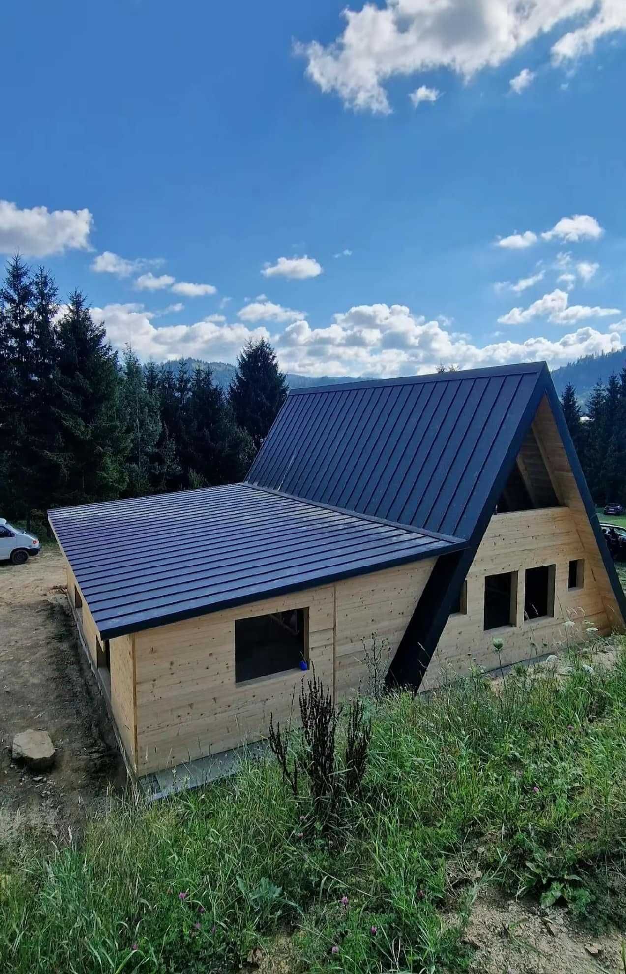 Case si Cabane A-Frame din structura de lemn de vanzare la comanda