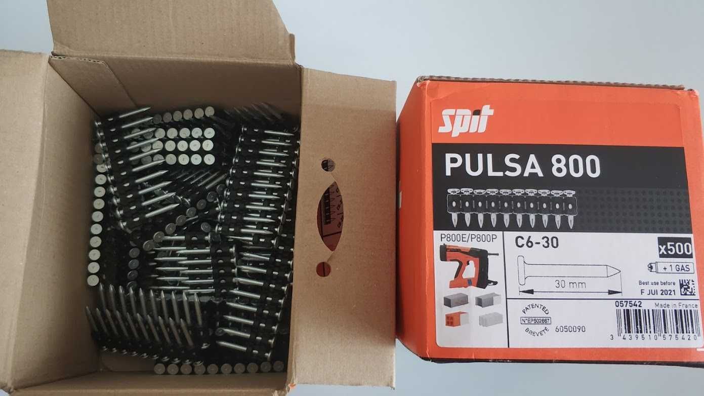 Пирони газ PULSA SPIT P40, 800,700,спит пулса wurth