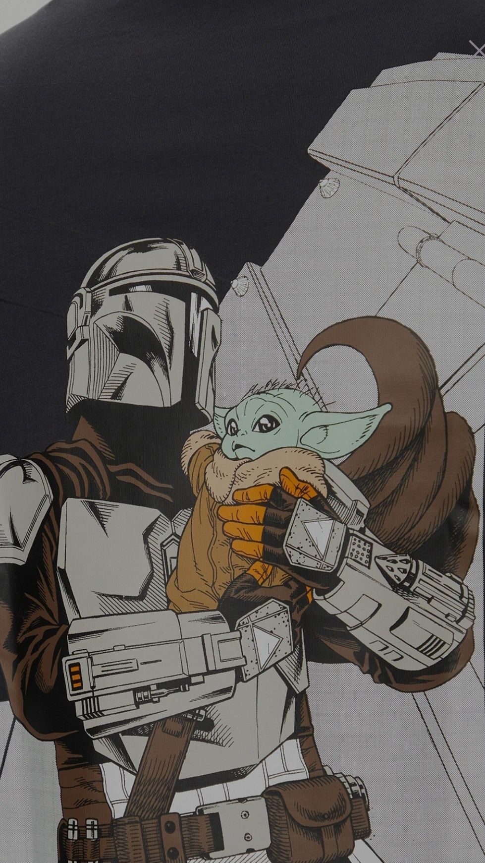 Памучна тениска adidas x Mandalorian