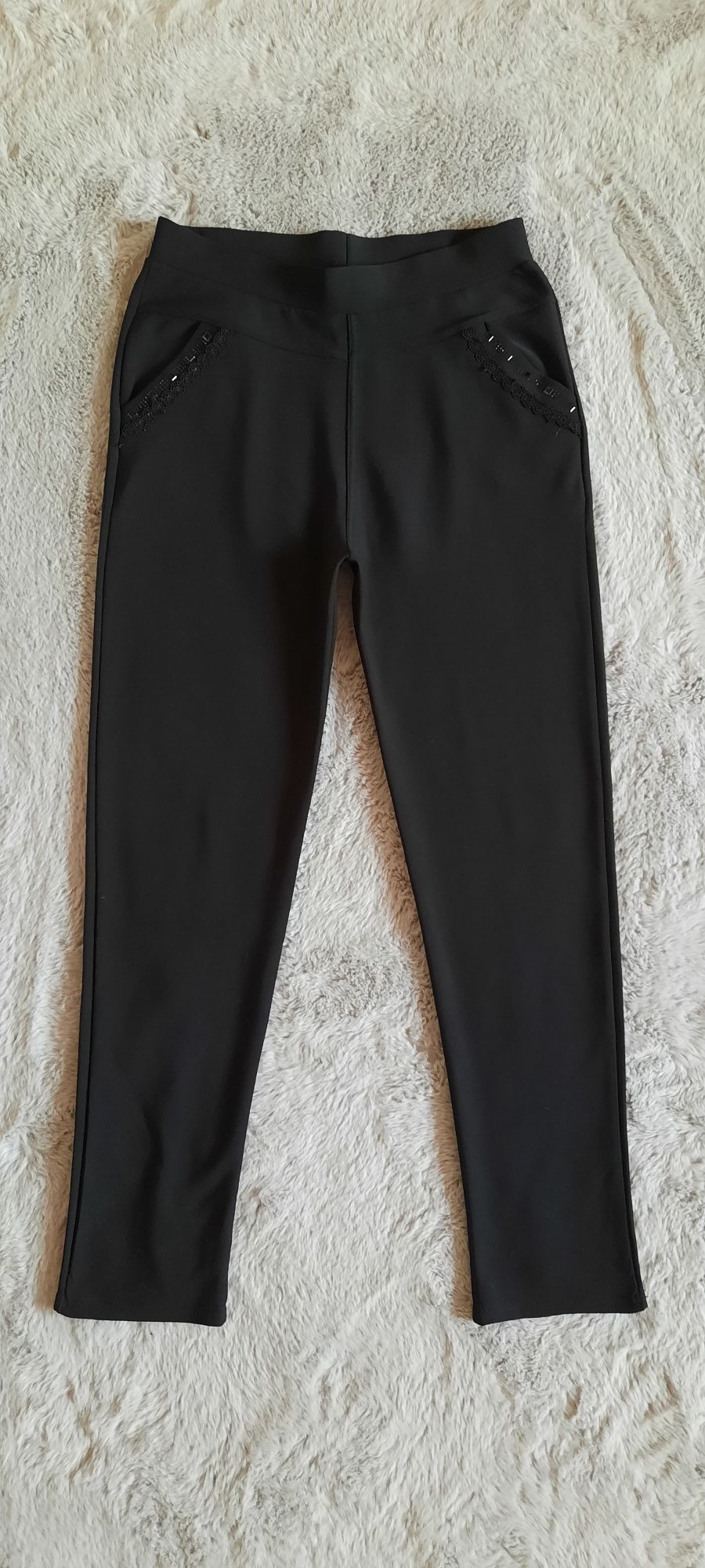 Pantalon elastic negru