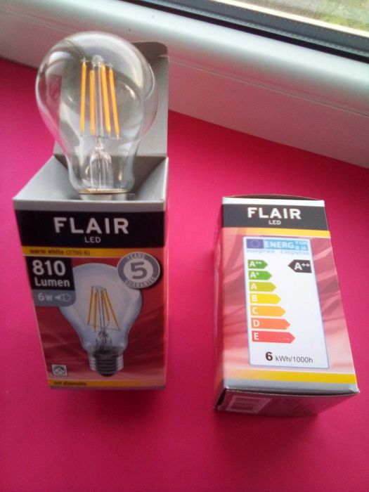 BECURI LED FLAIR de 6W, 810 lumen, A++ ( NOI )