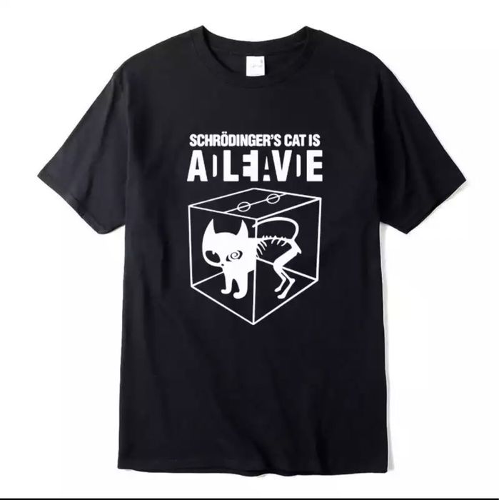 Tricou Schrodinger's cat m-femei, s-barbati, teoria big bang